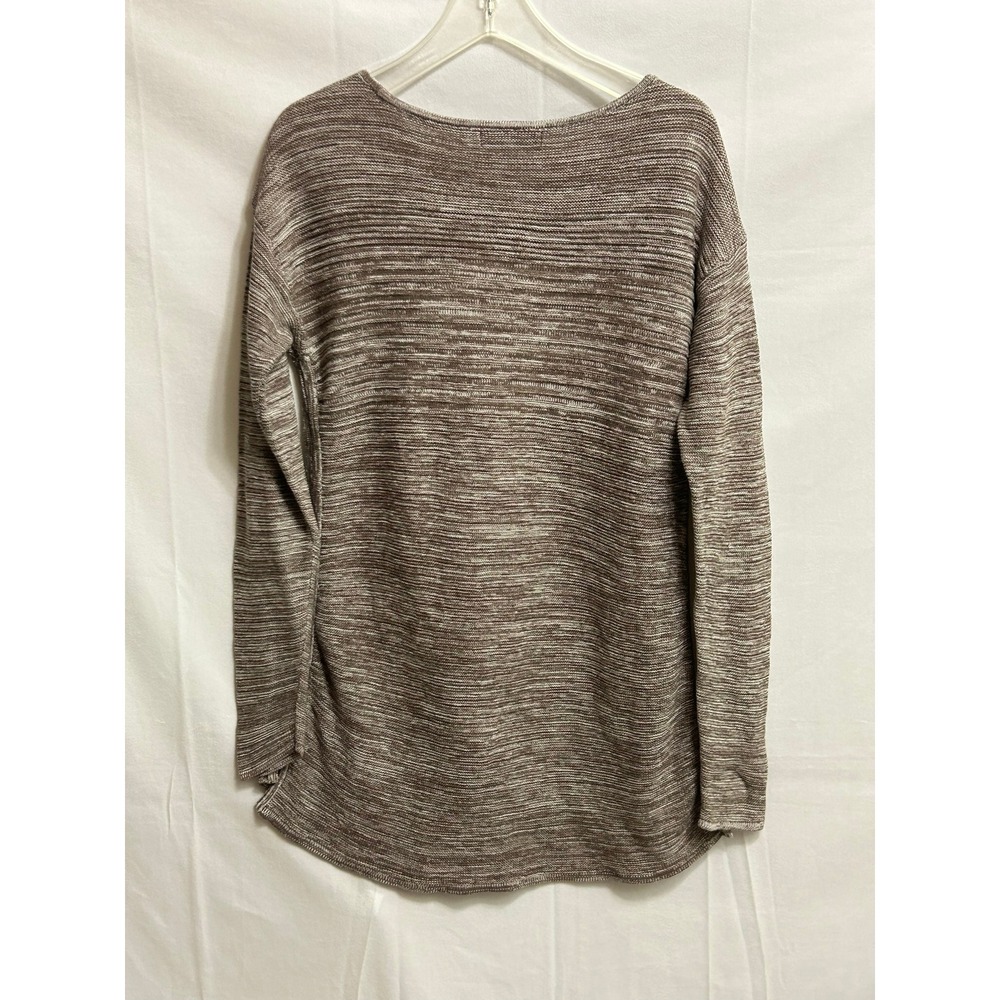 Ellen Tracy Womens Coco Ivory Space Dye Knit Sweater Boat‎ Neck Size Medium - Picture 7 of 8